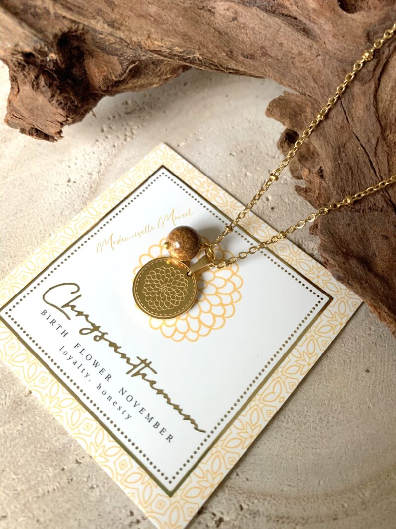 Birth flower ketting november