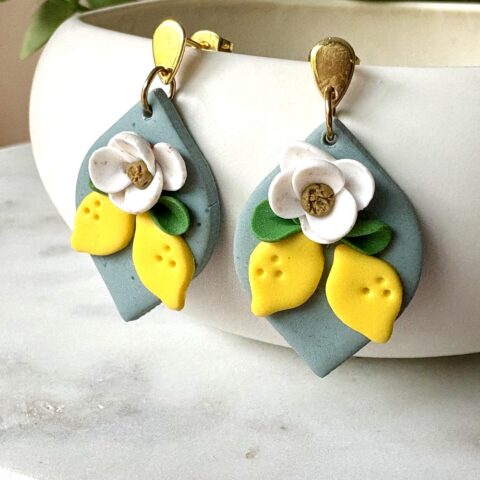 Summer Fruit Collection: Lemon Flower Danglers