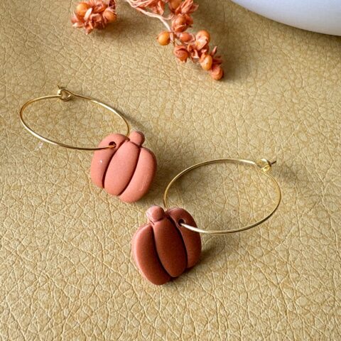 Fall Collection: Pumpkin Danglers Orange