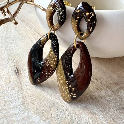 Golden Chocolate Collection: Ella Earrings