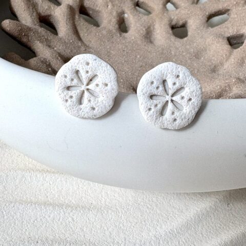 Coastal Stories: Sand dollar Studs
