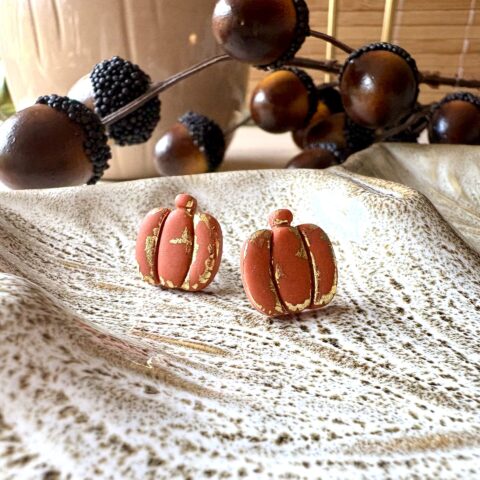 Fall Collection: pumpkin studs